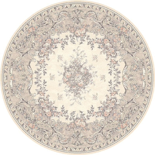 Tappeto Wilton Dafne Alabaster Round Avorio