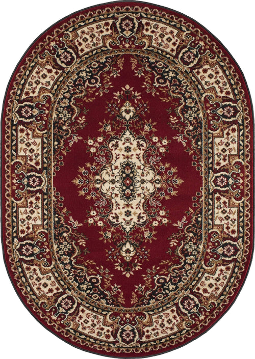 Tappeto Wilton Fatima Borgogna & AGNLPL-STANDARD-FATIMA-DARK-RED-OVAL