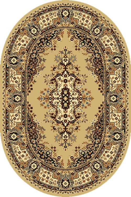 Tappeto Wilton Fatima Oval Beige