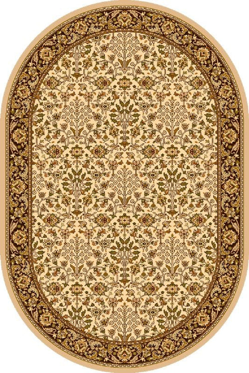 Tappeto Wilton Itamar Oval Crema