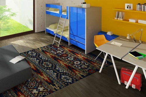 Tappeto Wilton Kamal Blu (1)