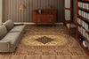 Tappeto Wilton Leyla Amber Oval Ambra (1)