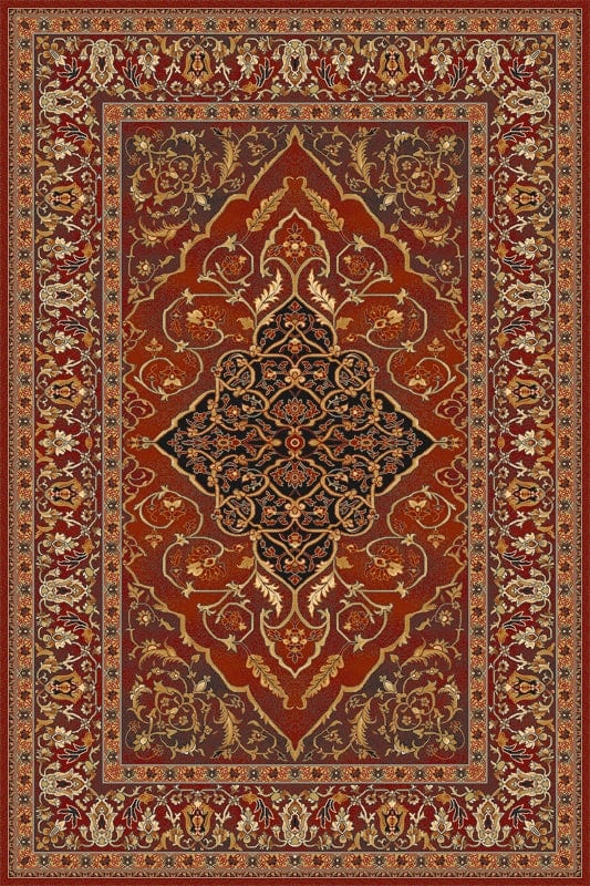 Tappeto Wilton Leyla Ruby Borgogna