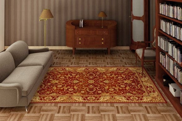 Tappeto Wilton Rejent Ruby Borgogna (2)