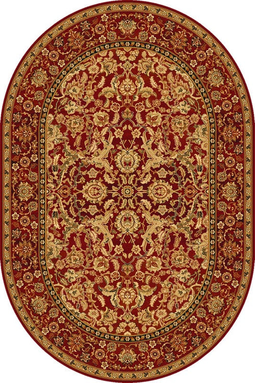 Tappeto Wilton Stolnik Ruby Oval Borgogna