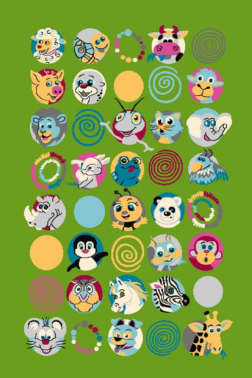 Tappeto Wilton Sus Green Multicolore