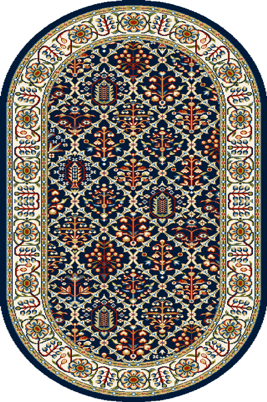 Tappeto Wilton Tamir Blu