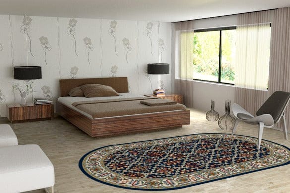 Tappeto Wilton Tamir Blu (1)