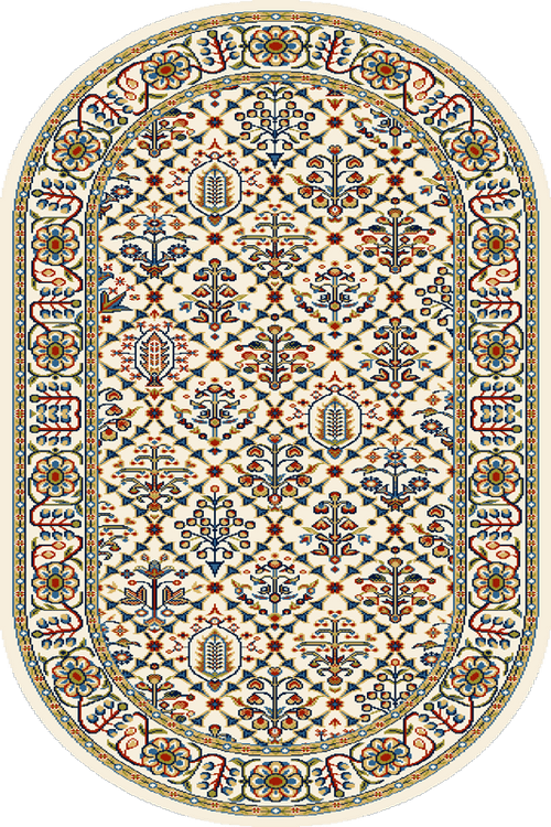 Tappeto Wilton Tamir Oval Crema