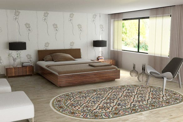 Tappeto Wilton Tamir Oval Crema (2)
