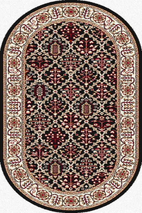 Tappeto Wilton Tamir Oval Nero & AGNLPL-STANDARD-TAMIR-BLACK-OVAL