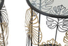 Tavolinetti Foglie Glam Coppia cm Ø 38x55-33x50 (6)