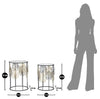 Tavolinetti Foglie Glam Coppia cm Ø 38x55-33x50 (7)