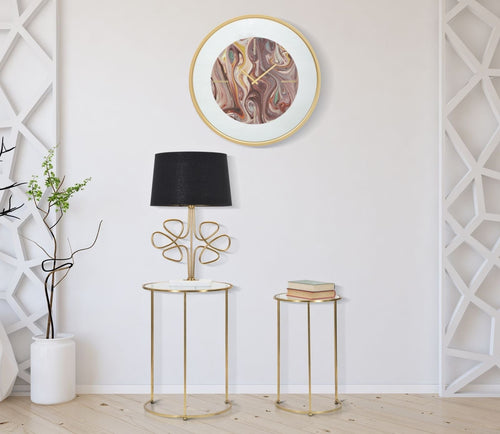 Tavolinetti Glam Simply Coppia cm Ø 44,5x63-34,5x56,5 (1)