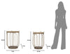 Tavolinetti Marrakech C/Contenitore Coppia cm Ø 52x66,5 - 45,5x62,5 (9)
