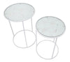Tavolinetti White Harts Coppia cm Ø 43x60-38x55 (3)