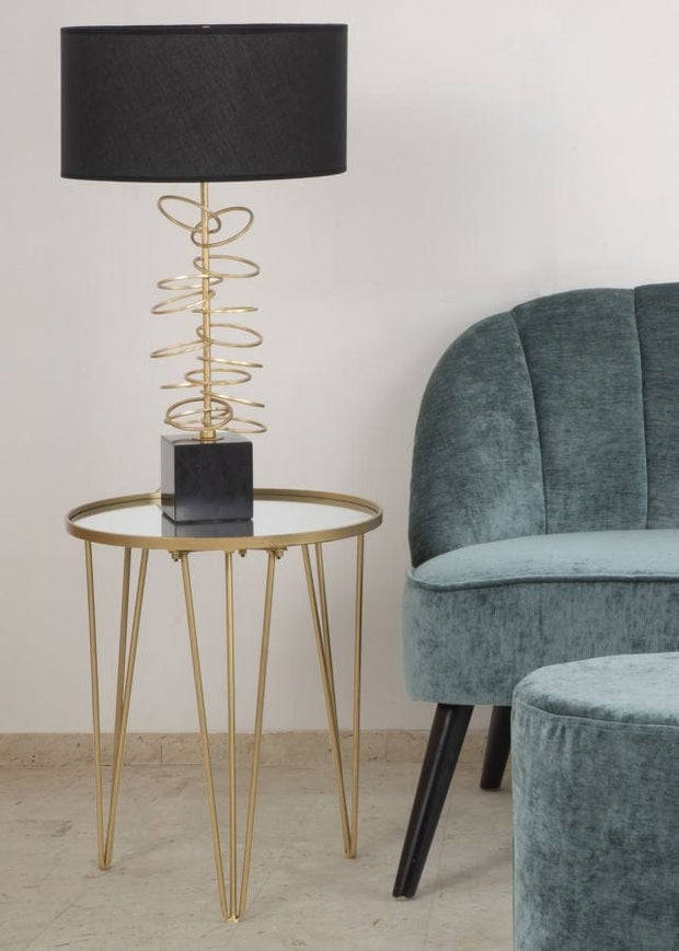 Tavolinetto Da Caffe Glam Gold/Mirror cm Ø 40x49 (1)