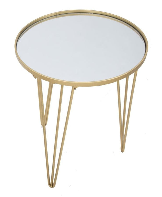 Tavolinetto Da Caffe Glam Gold/Mirror cm Ø 40x49 (2)