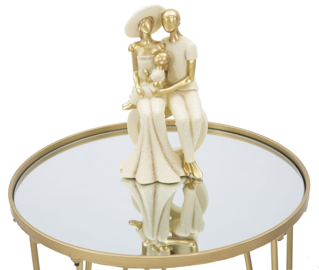 Tavolinetto Da Caffe Glam Gold/Mirror cm Ø 40x49 (4)
