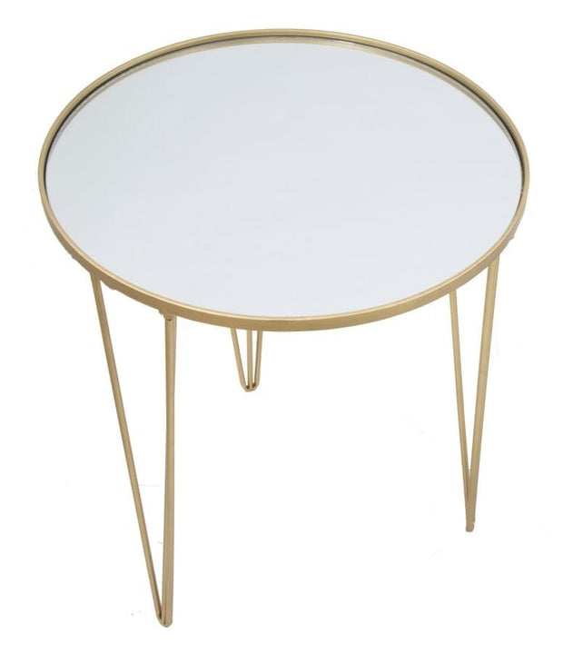 Tavolinetto Da Caffe Glam Gold/Mirror cm Ø 50x58,5 (2)