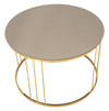 Tavolinetto Da Caffe Simple Bronze Mirror cm Ø 70x46 (2)