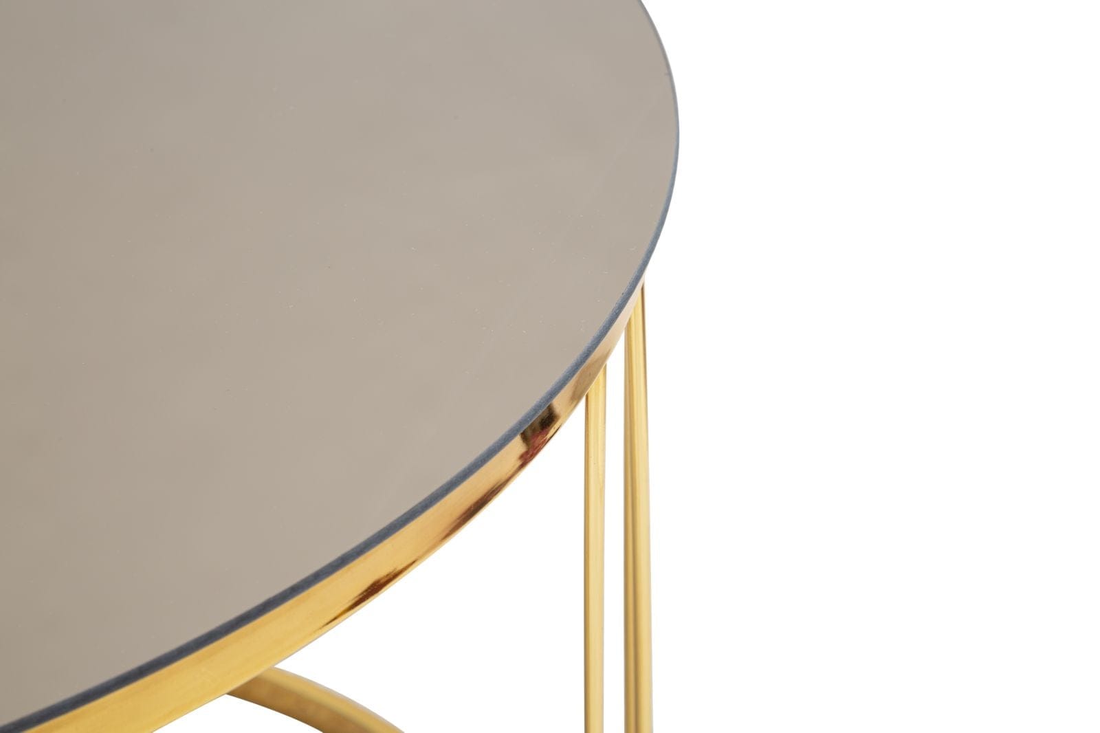 Tavolinetto Da Caffe Simple Bronze Mirror cm Ø 70x46 (3)
