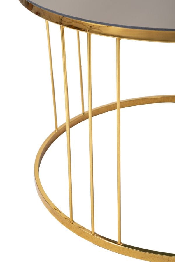 Tavolinetto Da Caffe Simple Bronze Mirror cm Ø 70x46 (4)