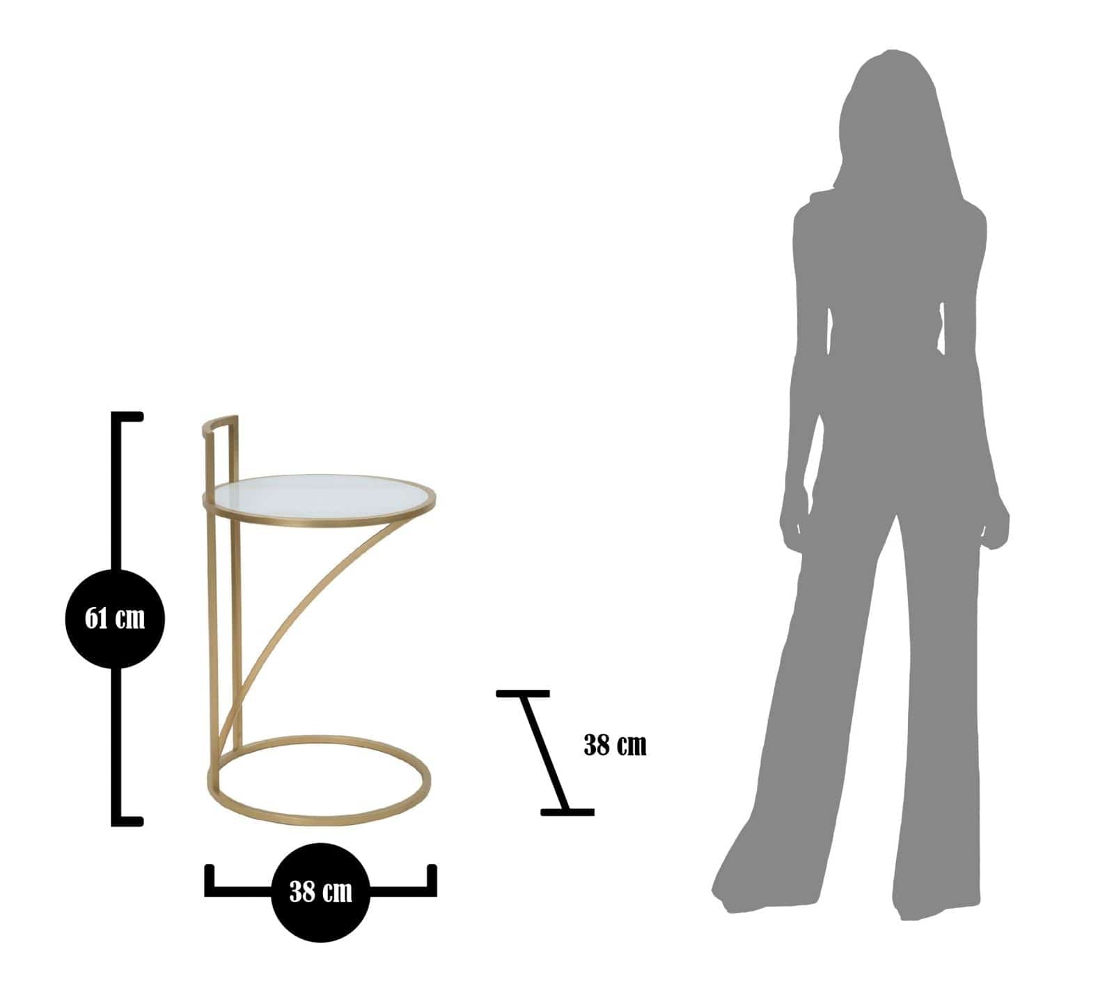 Tavolinetto Glam Sofy cm Ø 38x61 (7)