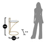 Tavolinetto Glam Sofy cm Ø 38x61 (7)