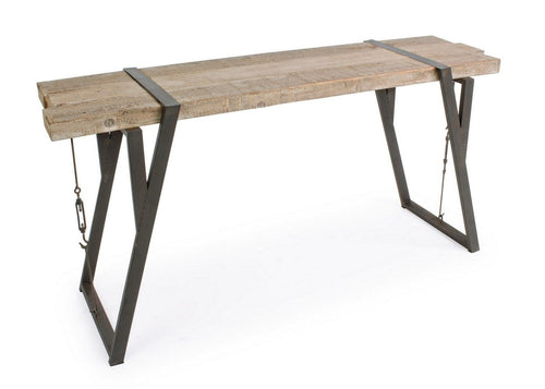 Tavolino consolle Blocks Naturale