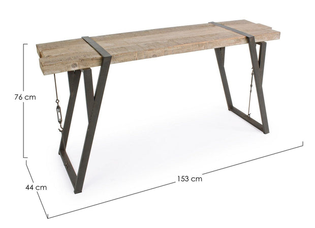 Tavolino consolle Blocks Naturale (5)