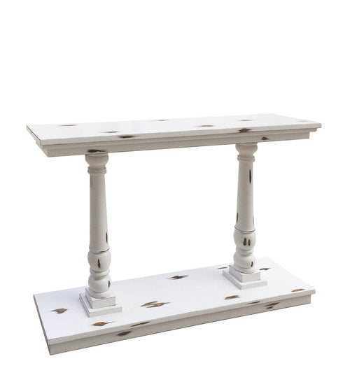 Tavolino consolle Column Bianco