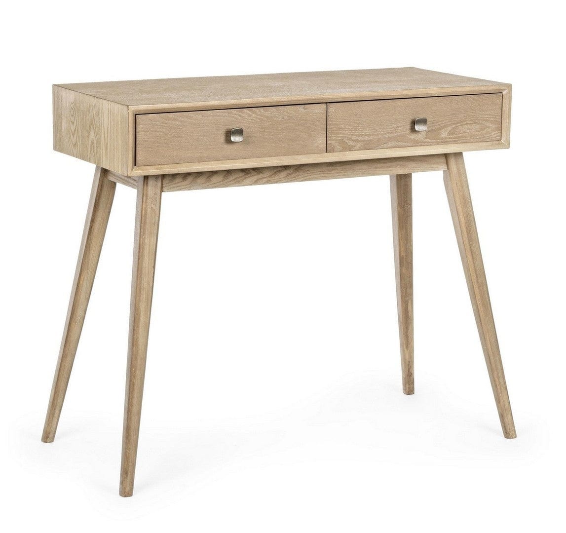 Tavolino consolle con 2 cassetti Alannis Naturale