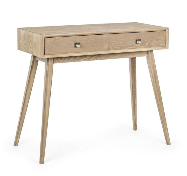 Tavolino consolle con 2 cassetti Alannis Naturale