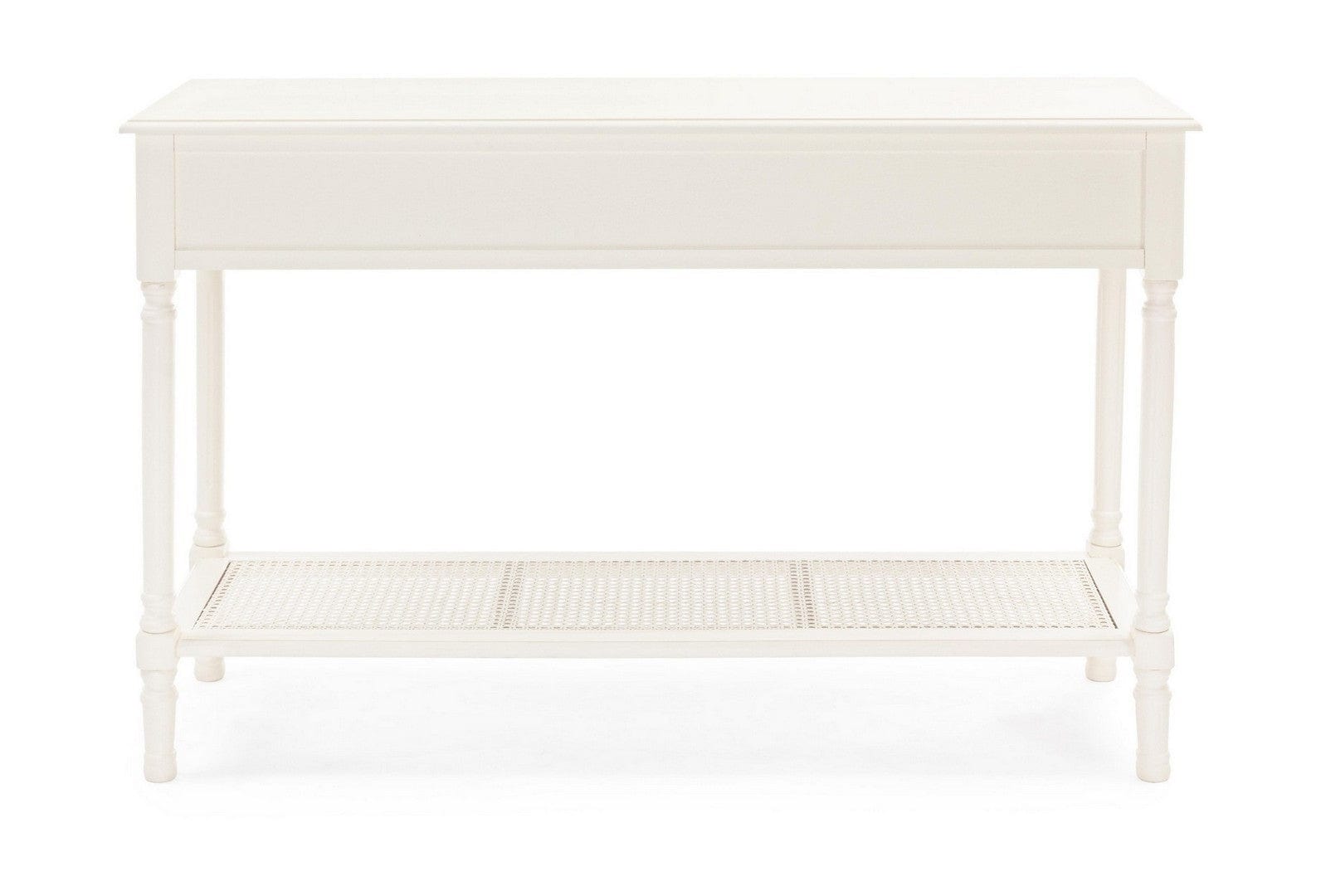 Tavolino consolle con 2 cassetti Amabel Crema (3)