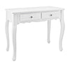 Tavolino consolle con 2 cassetti Blanc Bianco
