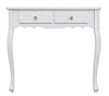 Tavolino consolle con 2 cassetti Blanc Bianco (1)
