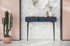 Tavolino consolle con 2 cassetti Colours CS 07 Blu Opaco
