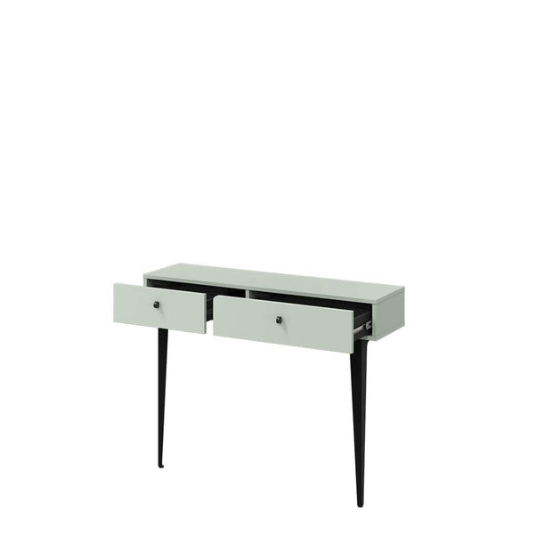 Tavolino consolle con 2 cassetti Colours CS 07 Verde Opaco (4)
