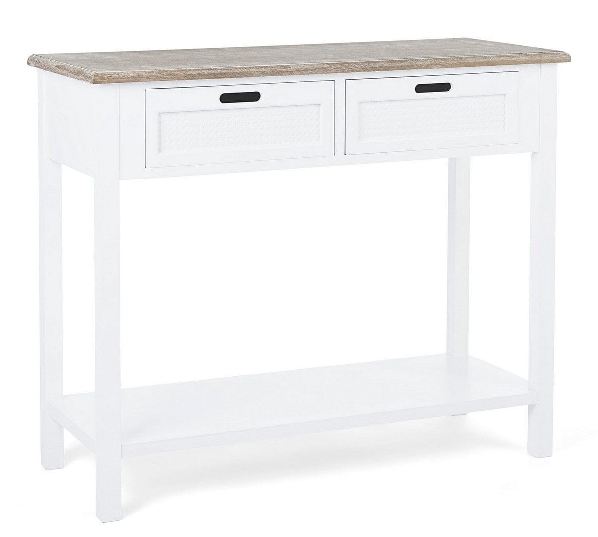 Tavolino consolle con 2 cassetti Dorotea Naturale