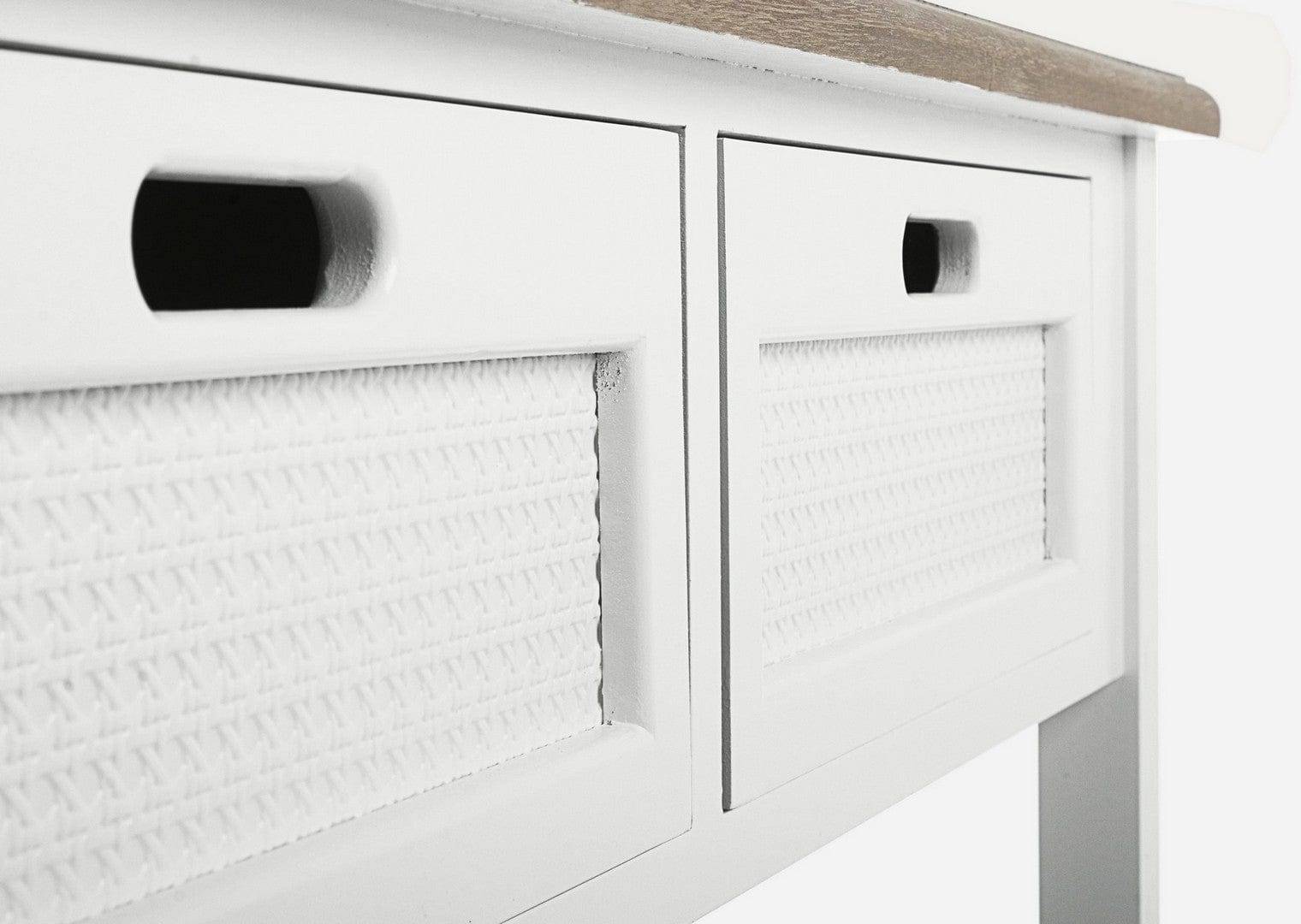 Tavolino consolle con 2 cassetti Dorotea Naturale (1)