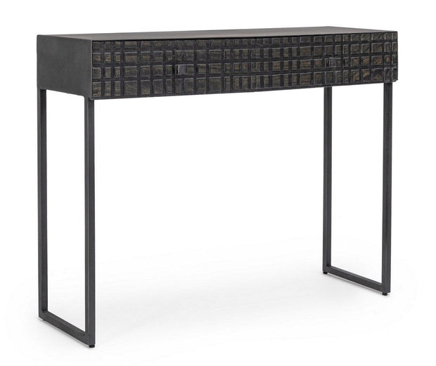 Tavolino consolle con 2 cassetti Dorset Grafite