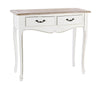 Tavolino consolle con 2 cassetti Justine Naturale