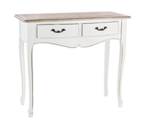 Tavolino consolle con 2 cassetti Justine Naturale