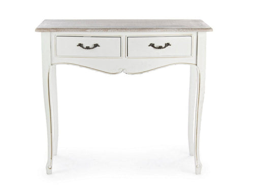 Tavolino consolle con 2 cassetti Justine Naturale (1)