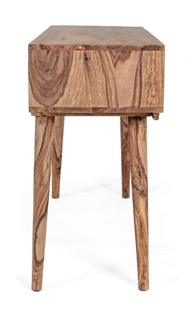 Tavolino consolle con 2 cassetti Kant Naturale (4)