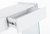 Tavolino consolle con 2 cassetti Line Bianco (3)