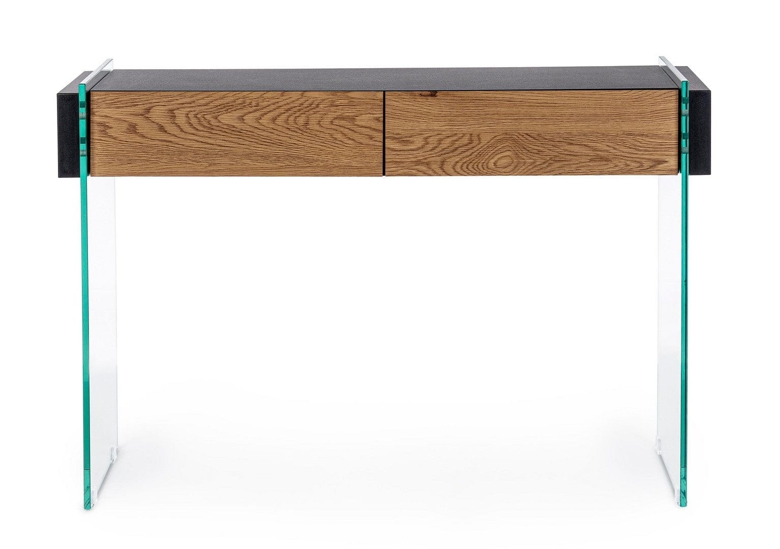 Tavolino consolle con 2 cassetti Line Nero (1)