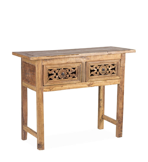 Tavolino consolle con 2 cassetti Marys Naturale