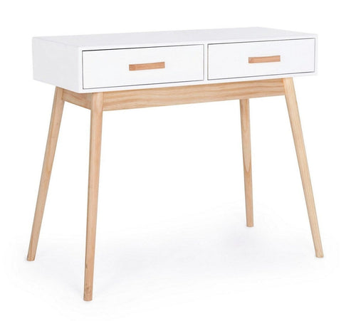 Tavolino consolle con 2 cassetti Ordinary Bianco
